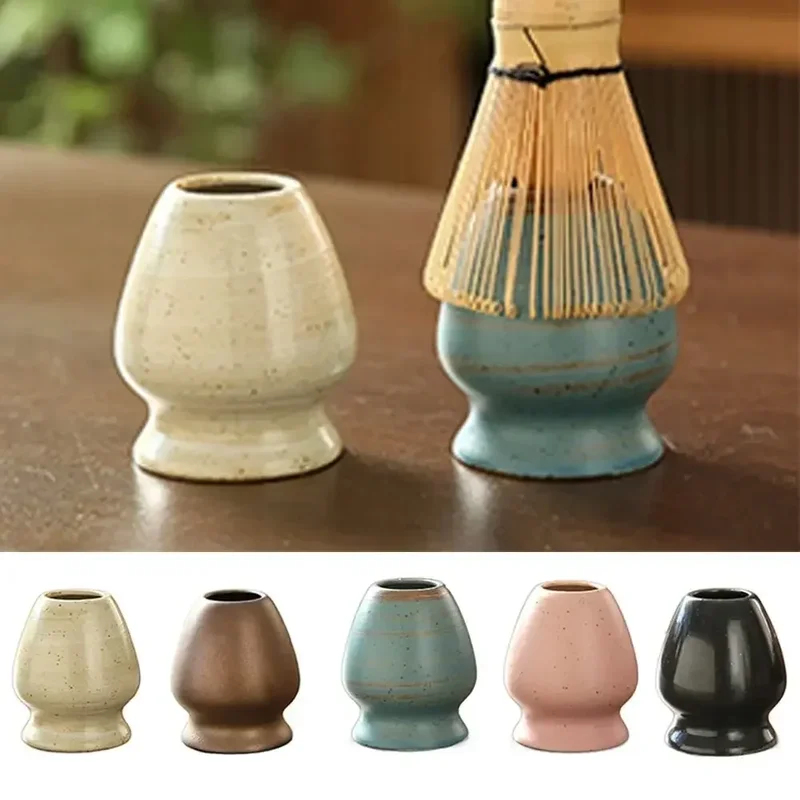 Bamboo Whisk Chasen - Ceramic Matcha Holder Smooth High Temperature