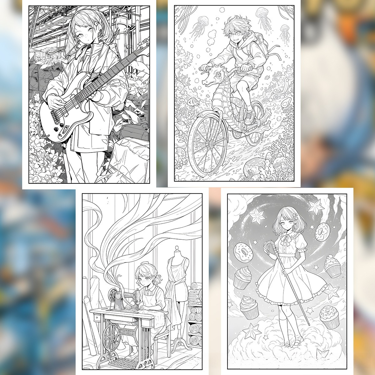 Life in Tokyo Coloring Book 24 - Japanese Lifestyle Book บทวิจารณ์และราคา