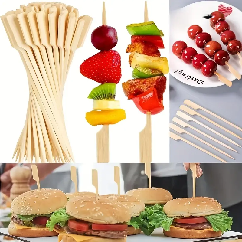 50Pcs Disposable Bamboo Sticks - Bamboo Whisk Chasen บทวิจารณ์และราคา