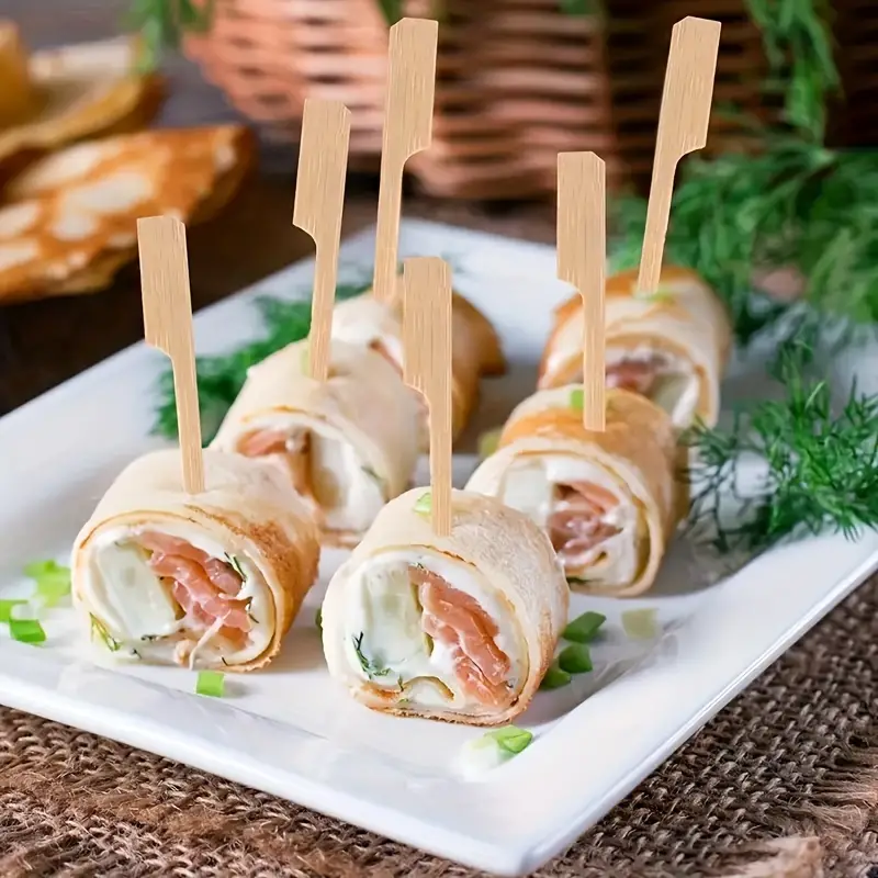 50Pcs Disposable Bamboo Sticks - Bamboo Whisk Chasen บทวิจารณ์และราคา