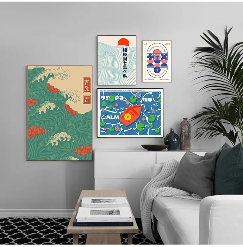 Minimalism Japanese Wave Poste - Japanese Minimalism Lifestyle บทวิจารณ์และราคา