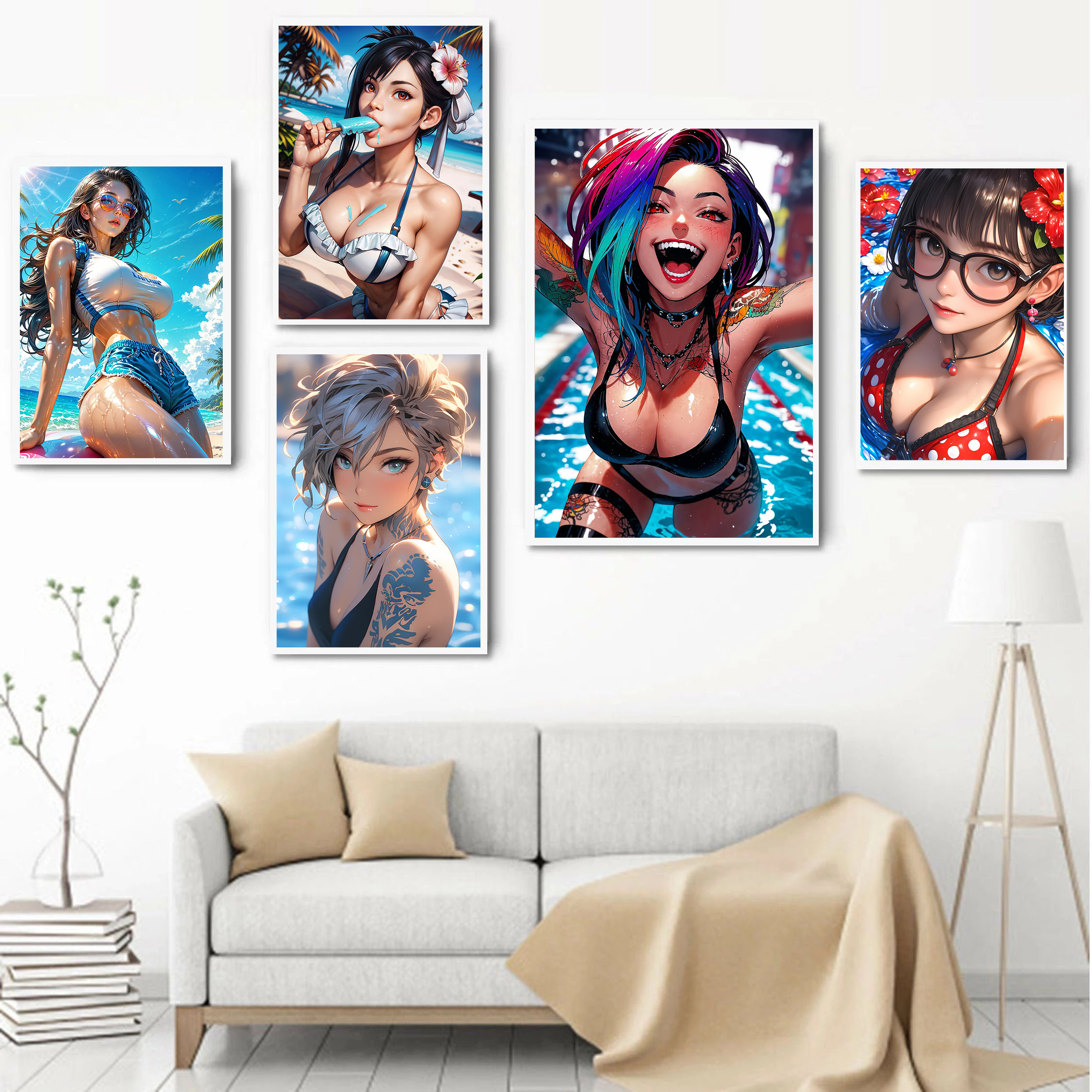 Fashion Sexy Girl in Pool Post - Japanese Girl Lifestyle บทวิจารณ์และราคา