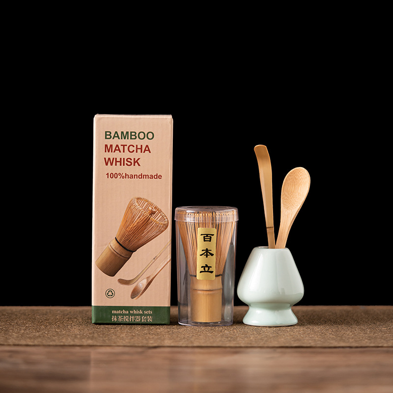 4PCS Bamboo Matcha Whisk Set H - Bamboo Whisk Chasen บทวิจารณ์และราคา