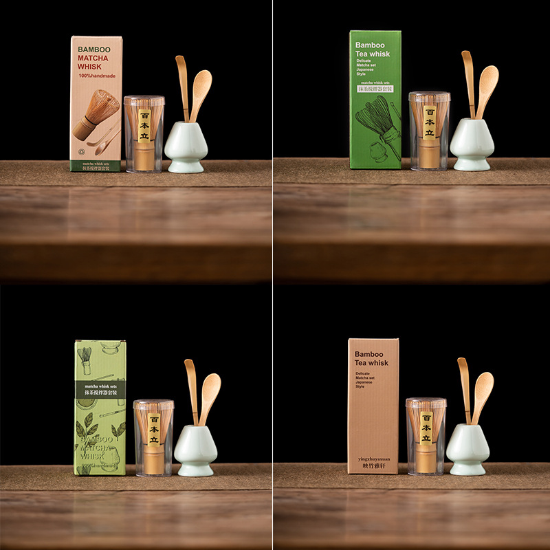 4PCS Bamboo Matcha Whisk Set H - Bamboo Whisk Chasen บทวิจารณ์และราคา