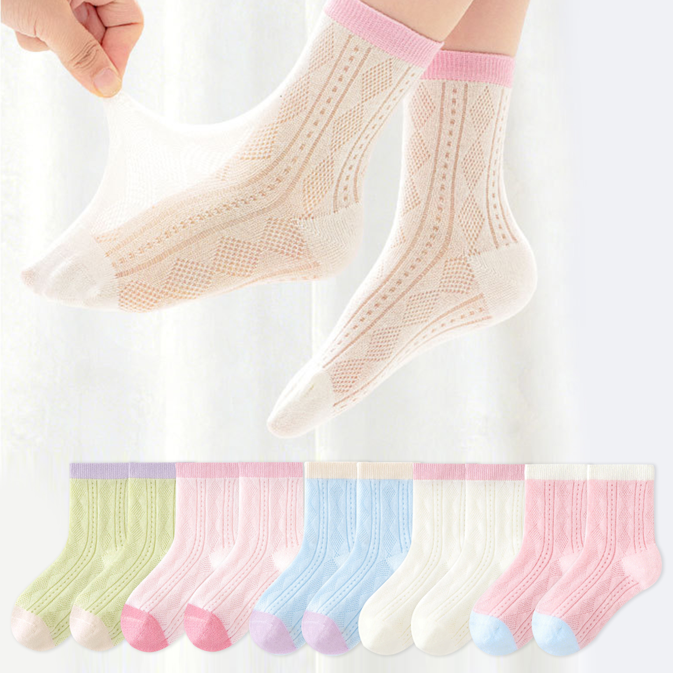5 Pairs of Children's Socks, C - Japanese Girl Lifestyle บทวิจารณ์และราคา
