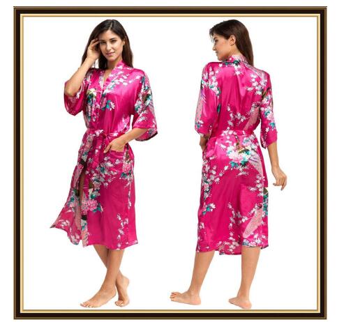 Half Sleeve Loose Style Woman  - Kimono Yukata Cotton บทวิจารณ์และราคา