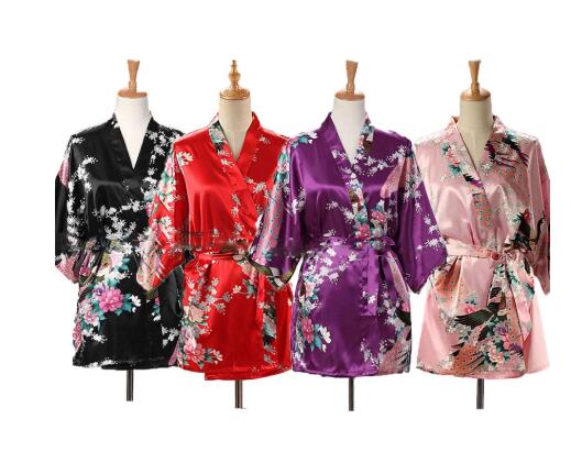 Lace Up Woman Peacock Print Ja - Kimono Yukata Cotton บทวิจารณ์และราคา