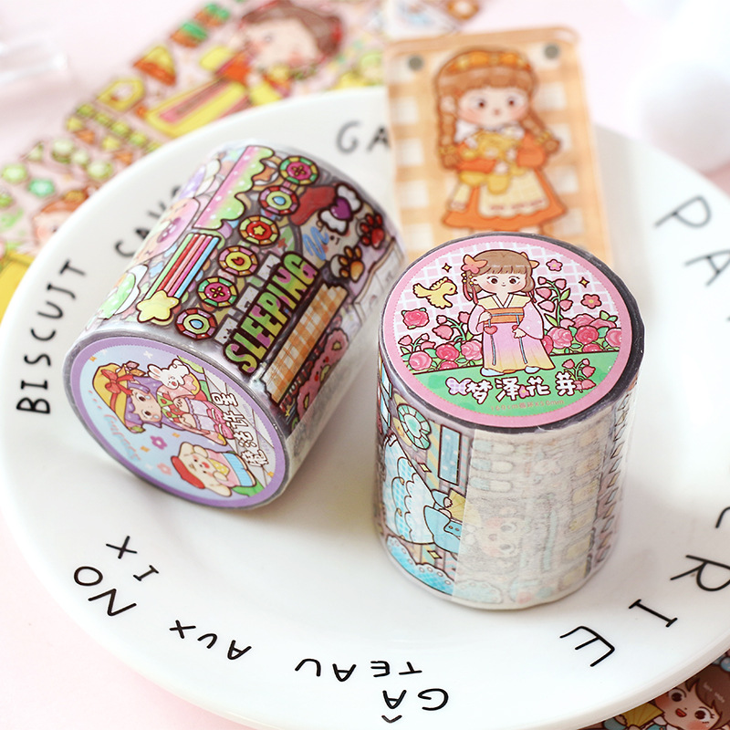 TIANZI 50mmx5m Scrapbooking St - Japanese Girl Lifestyle บทวิจารณ์และราคา