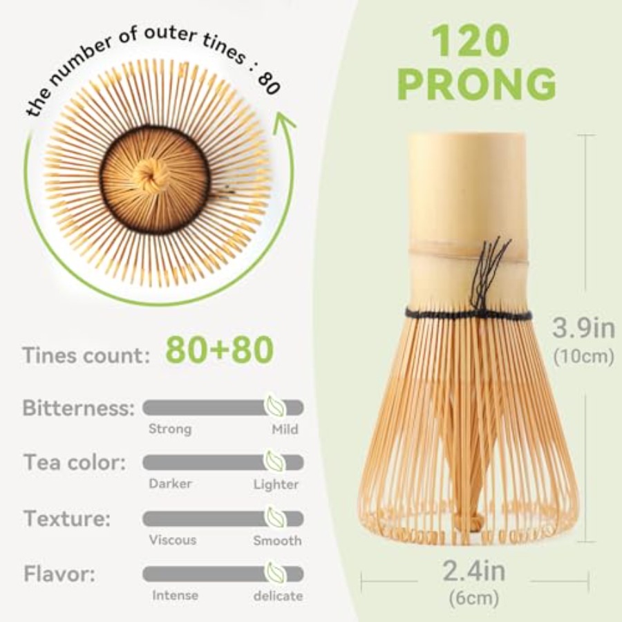 Bamboo Matcha Whisk 80/100/120 - Bamboo Whisk Chasen บทวิจารณ์และราคา