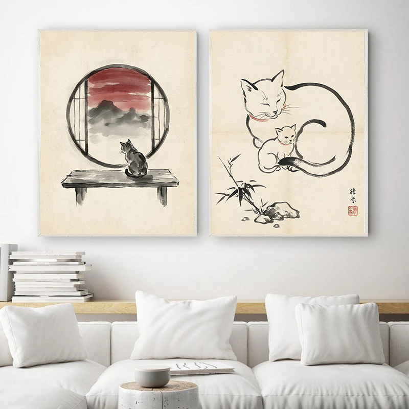 Japanese Cat Sleeping by Lante - Japanese Minimalism Lifestyle บทวิจารณ์และราคา