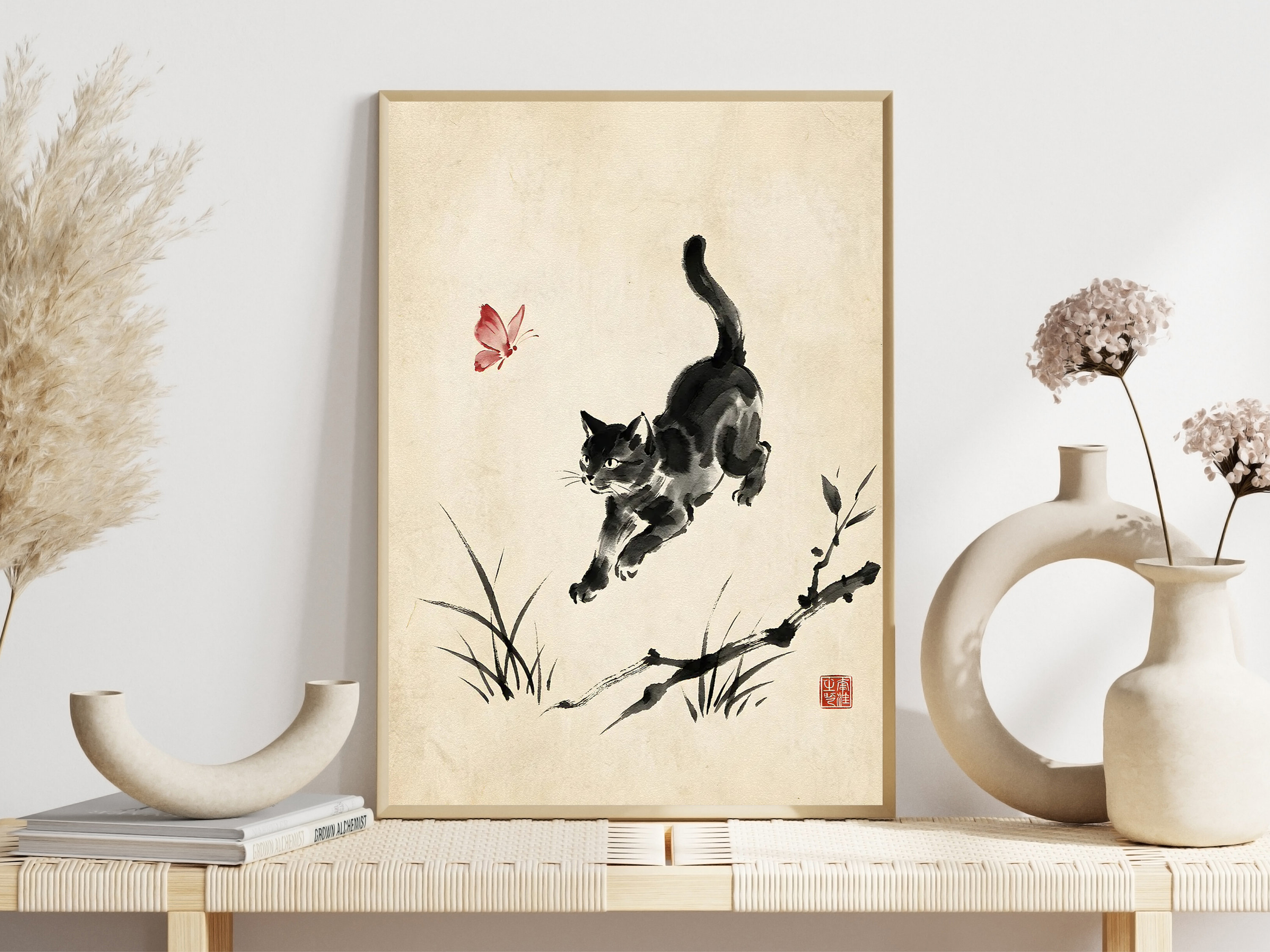 Japanese Cat Sleeping by Lante - Japanese Minimalism Lifestyle บทวิจารณ์และราคา