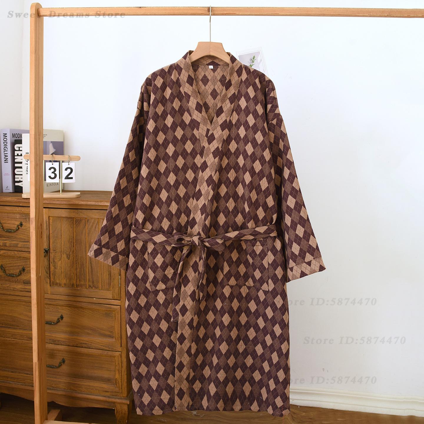 Cotton Coupe Robe Sleepwear Ma - Kimono Yukata Cotton บทวิจารณ์และราคา