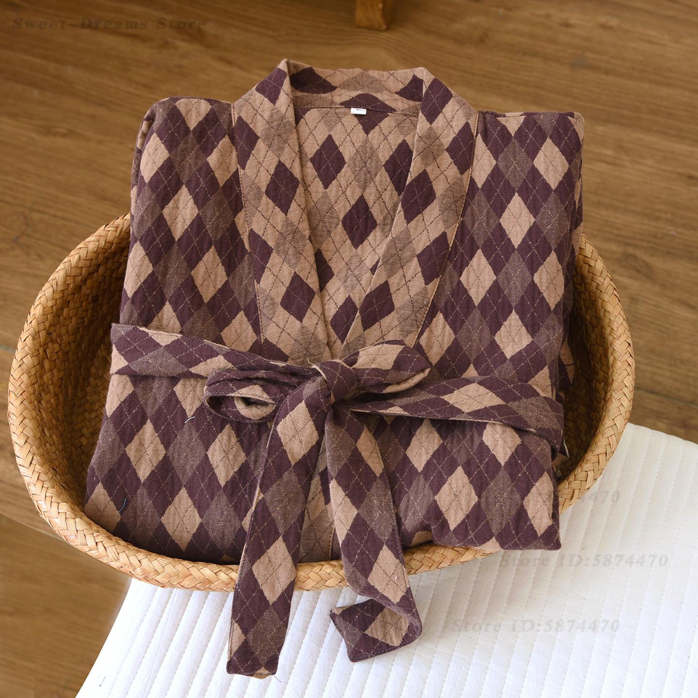Cotton Coupe Robe Sleepwear Ma - Kimono Yukata Cotton บทวิจารณ์และราคา
