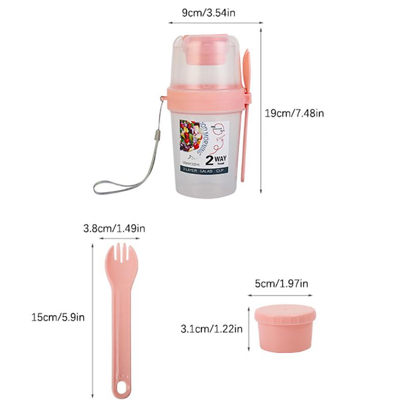 Breakfast Fruit Oat Yogurt Sal - Bento Box Two Tier บทวิจารณ์และราคา