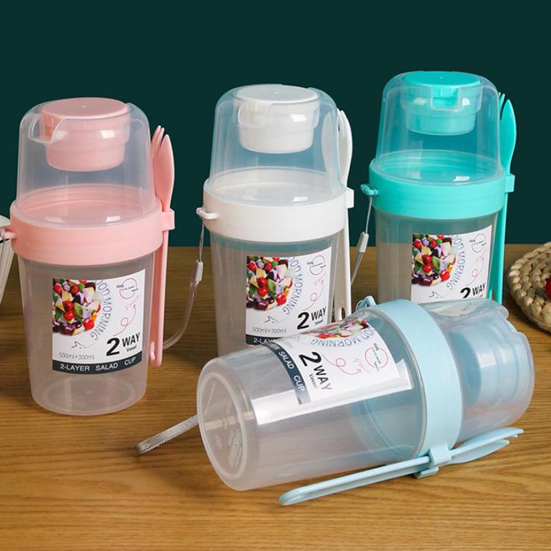 Breakfast Fruit Oat Yogurt Sal - Bento Box Two Tier บทวิจารณ์และราคา